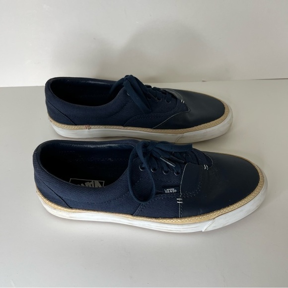 VANS Era Overply Vamp Dress Blue Sneakers Mens 10 - Picture 1 of 10